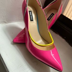 Pink high heels size 7.5